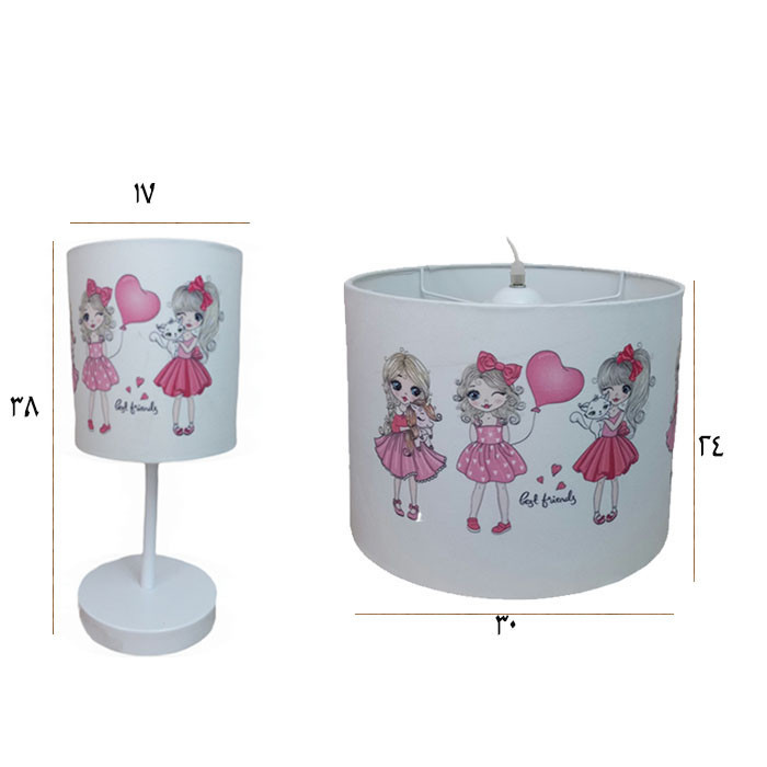 چراغ خواب اتاق کودک مدل دخترانه کد LA-103