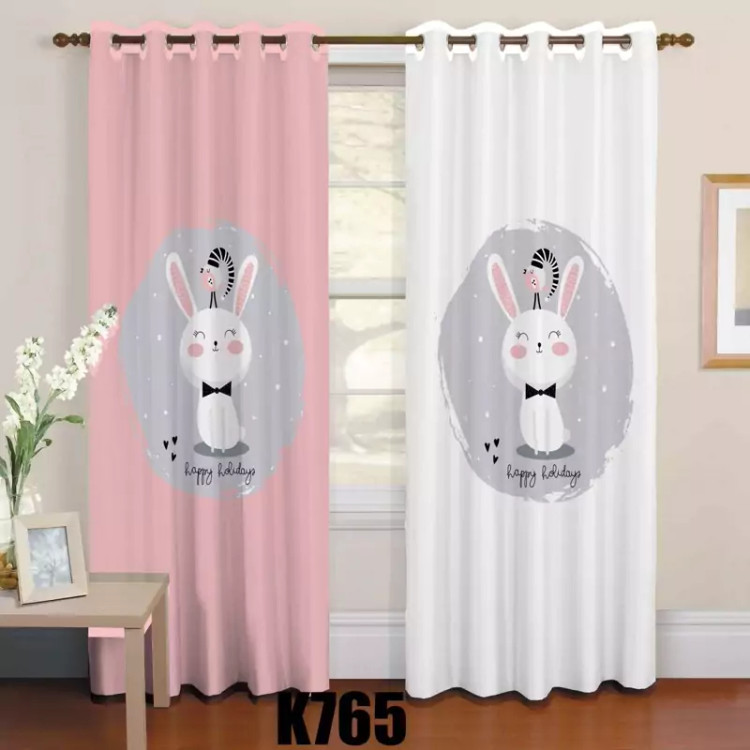 پرده اتاق کودک طرح خرگوش کد k765