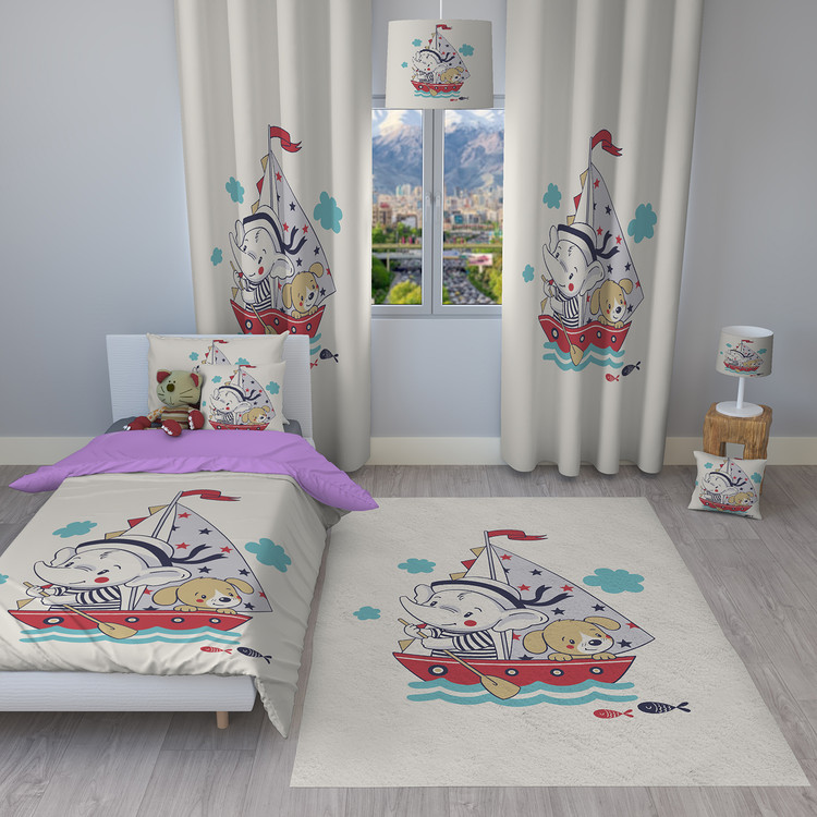 روتختی اتاق کودک طرح فیل ملوان