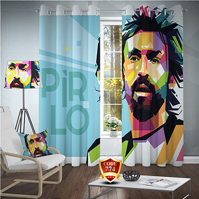 پرده اتاق نوجوان طرح ورزشی آندره پبرلو کد 774