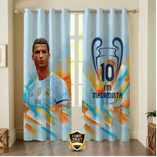 پرده اتاق نوجوان طرح ورزشی رونالدو کد 2537
