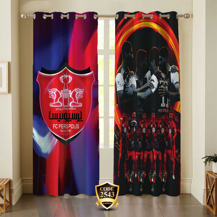 پرده اتاق نوجوان طرح ورزشی پرسپولیس 2543