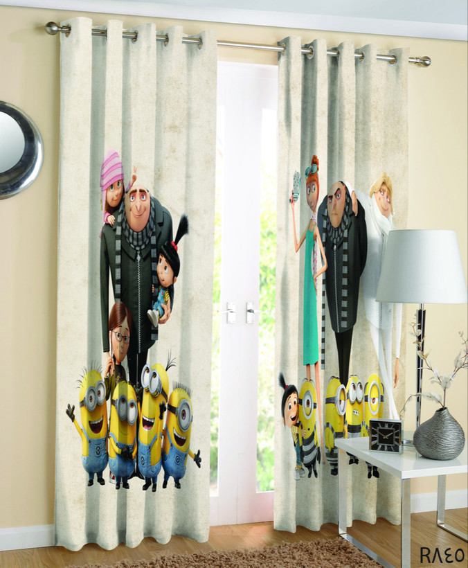 پرده اتاق کودک طرح مینیون کد R-845