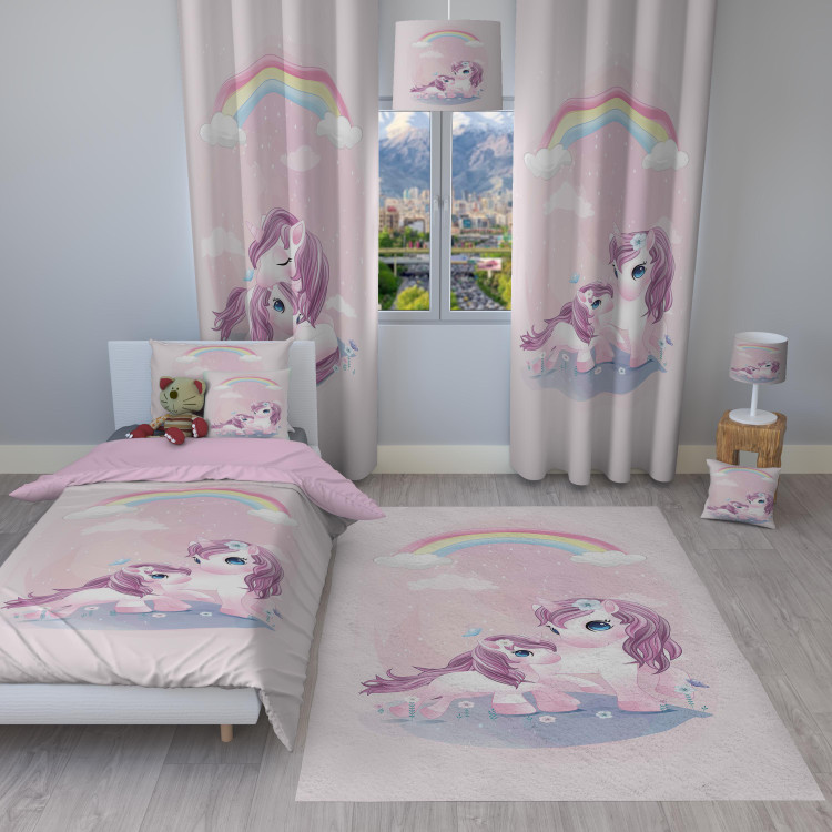 روتختی اتاق کودک طرح یونیکورن و رنگین کمان